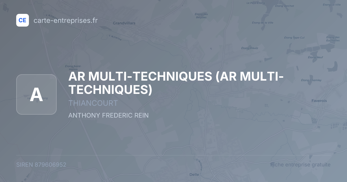 AR MULTI-TECHNIQUES — 879606952 — fiche entreprise