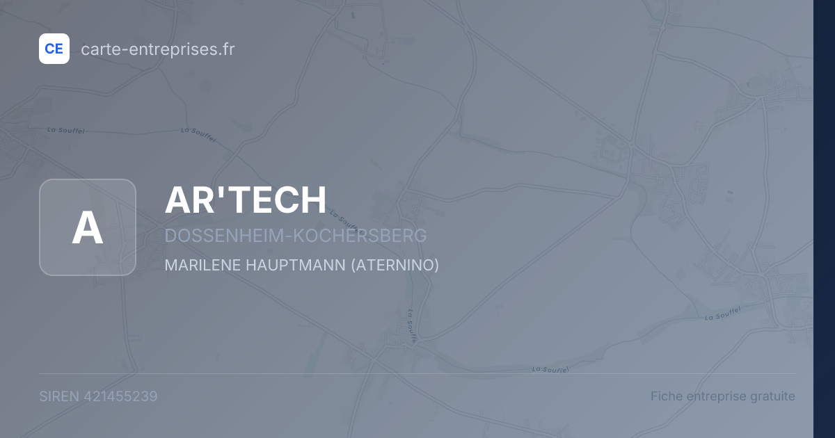 AR'TECH — 421455239 — fiche entreprise