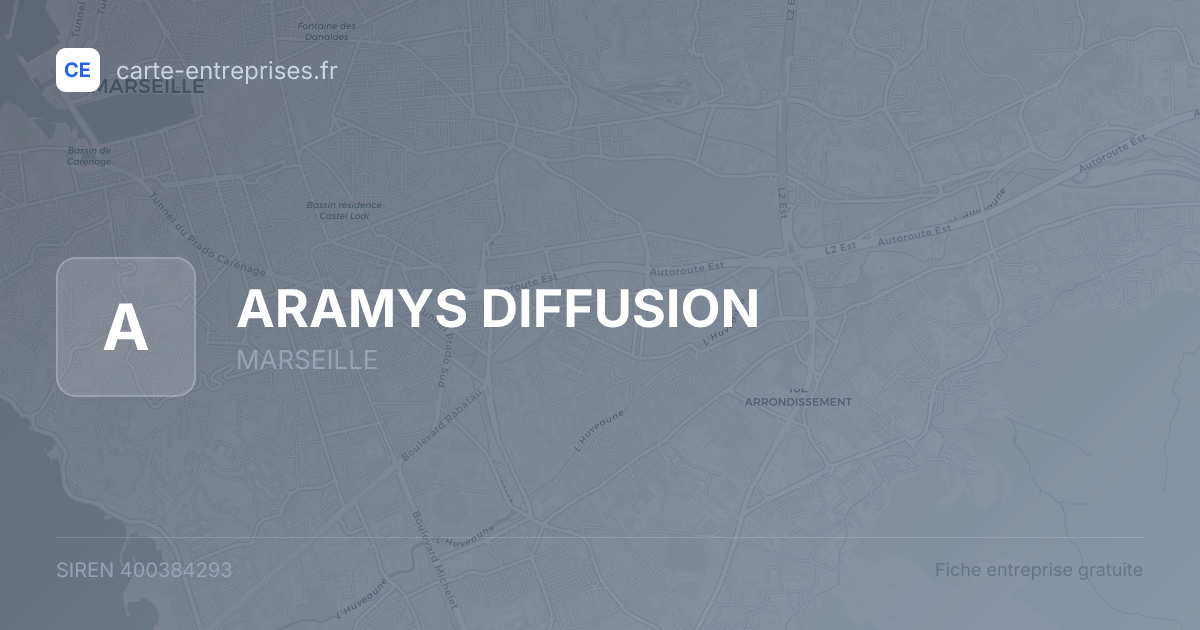 ARAMYS DIFFUSION — 400384293 — fiche entreprise