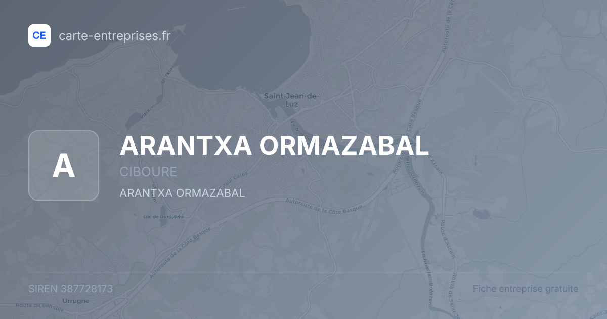 ARANTXA ORMAZABAL — 387728173 — fiche entreprise