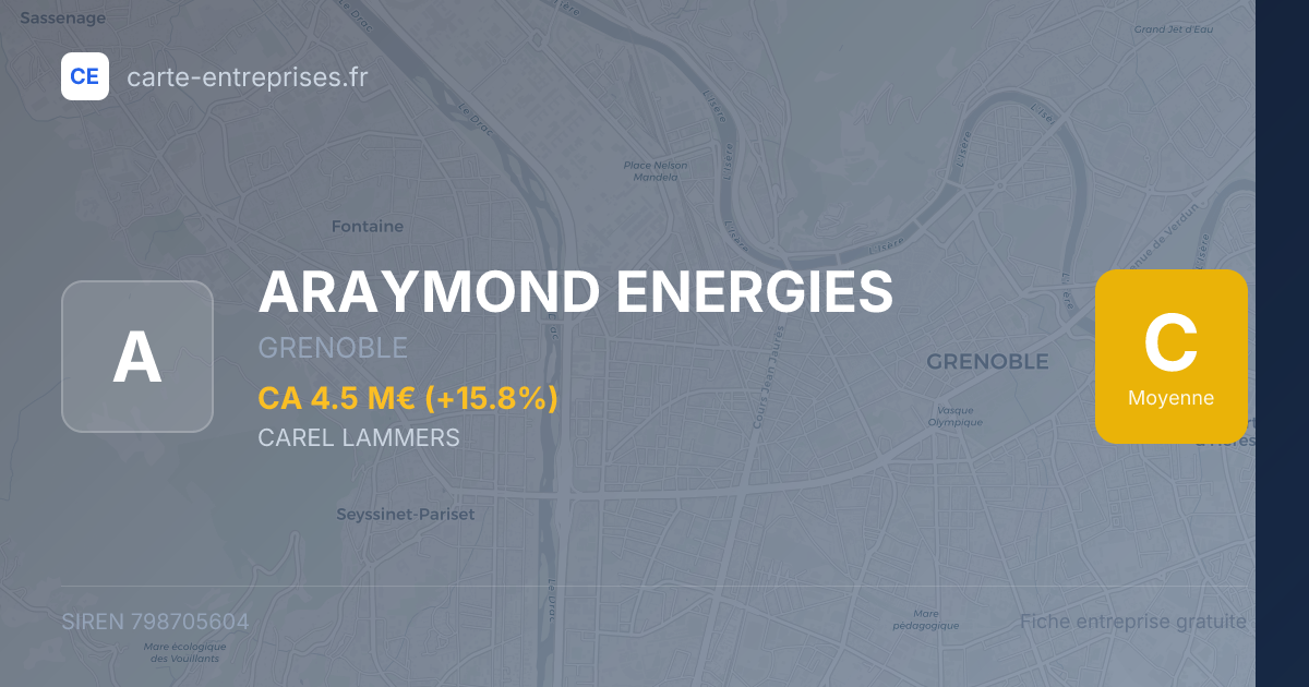 ARAYMOND ENERGIES — 798705604 — fiche entreprise