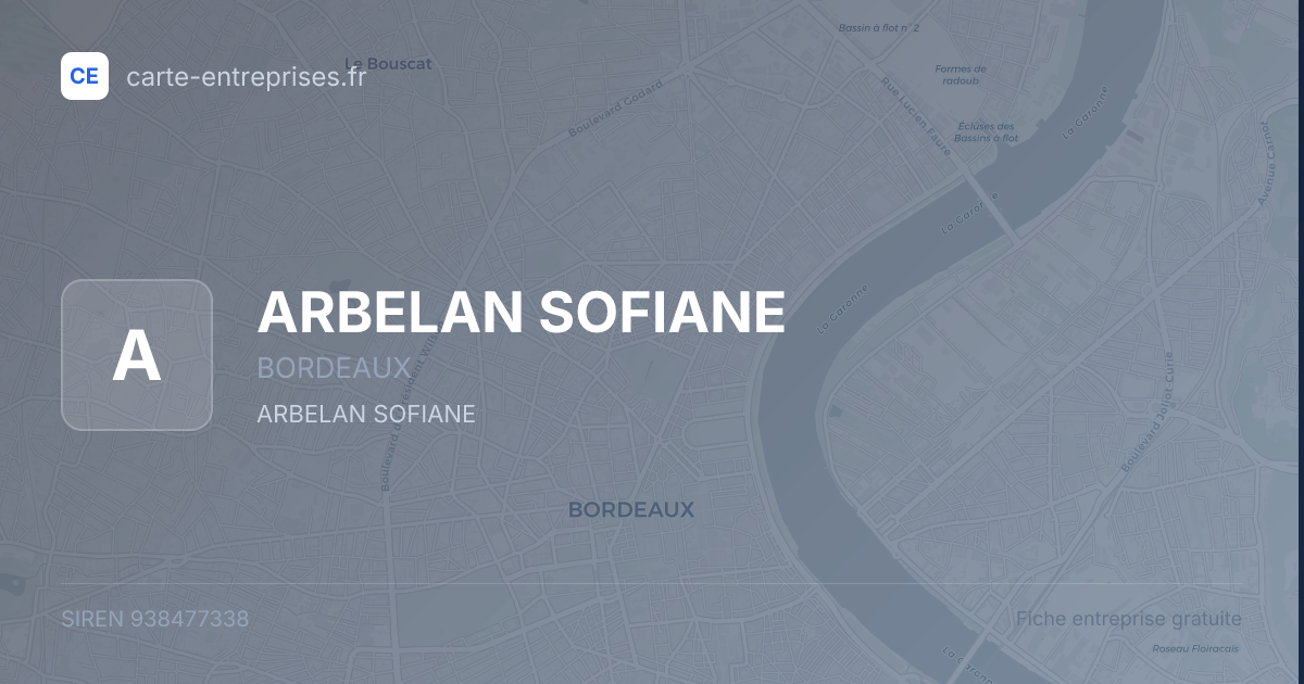 ARBELAN SOFIANE — 938477338 — fiche entreprise