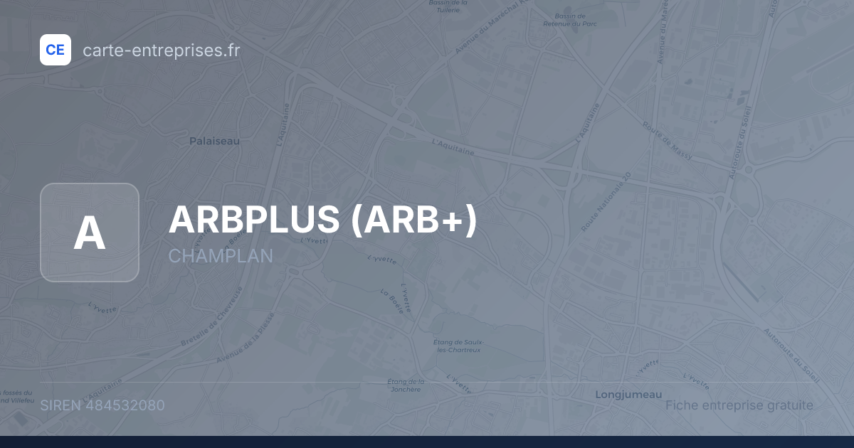 ARBPLUS (ARB+) — 484532080 — fiche entreprise