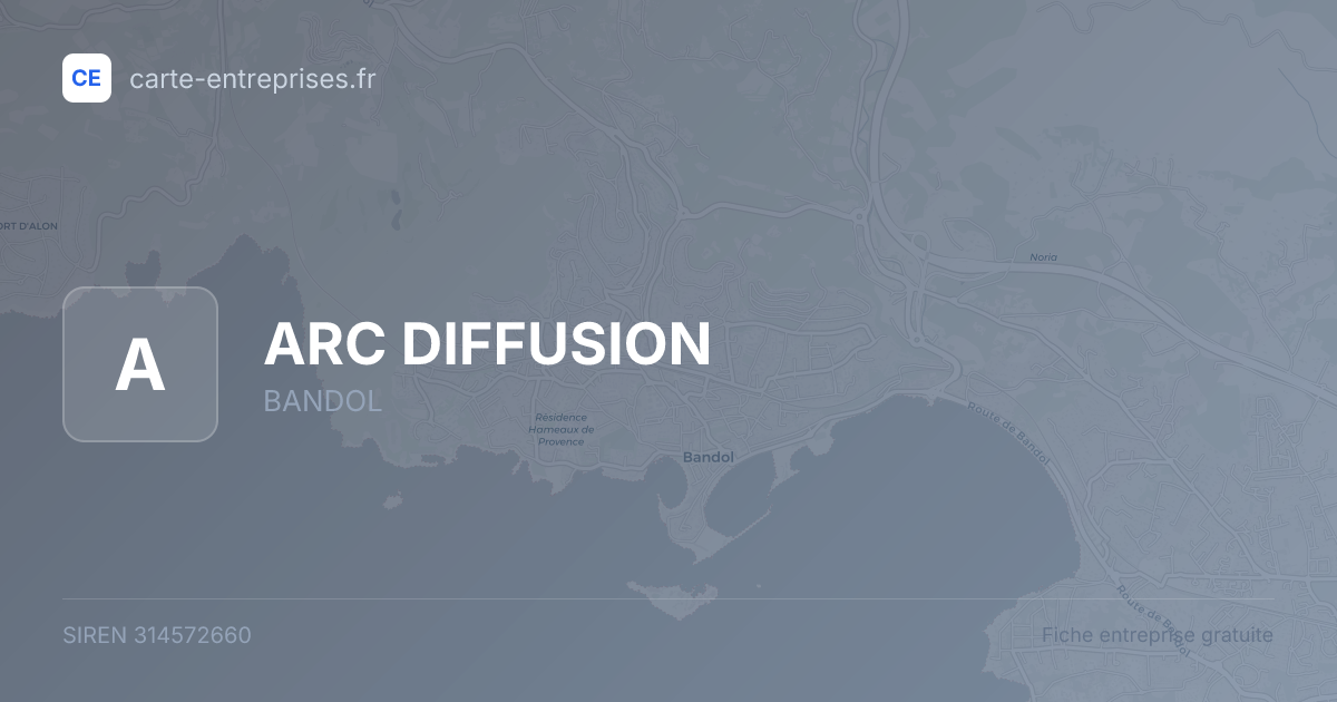 ARC DIFFUSION — 314572660 — fiche entreprise