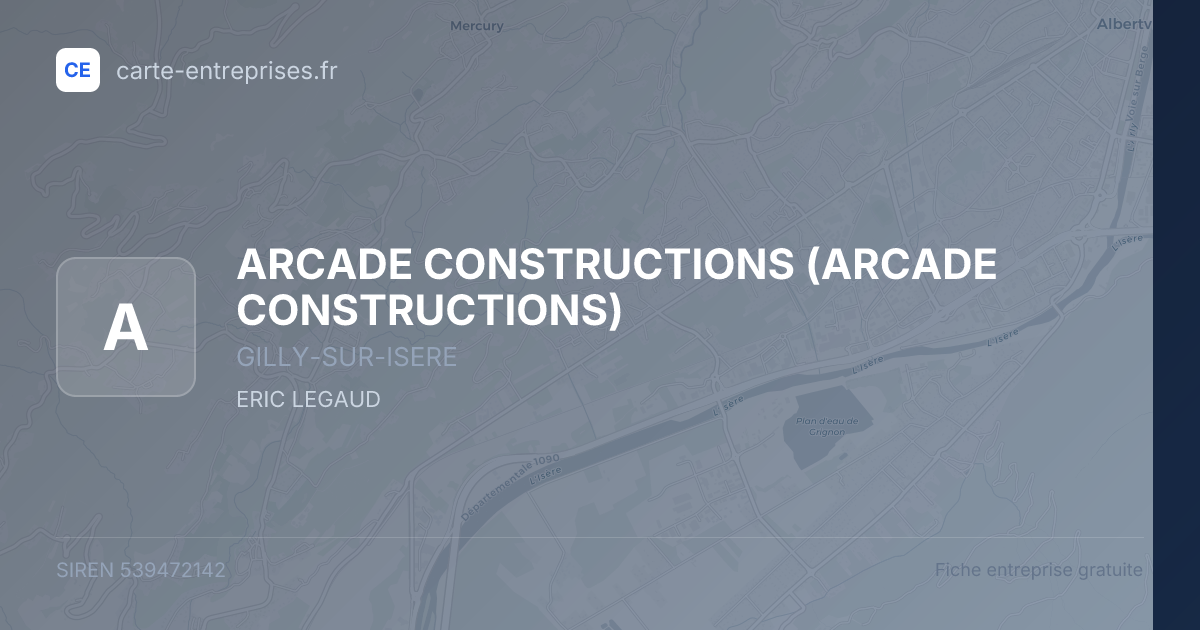 ARCADE CONSTRUCTIONS — 539472142 — fiche entreprise