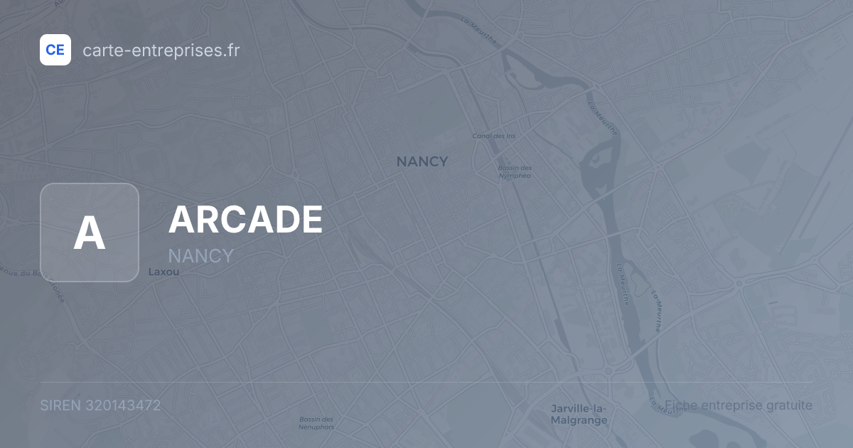 ARCADE — 320143472 — fiche entreprise