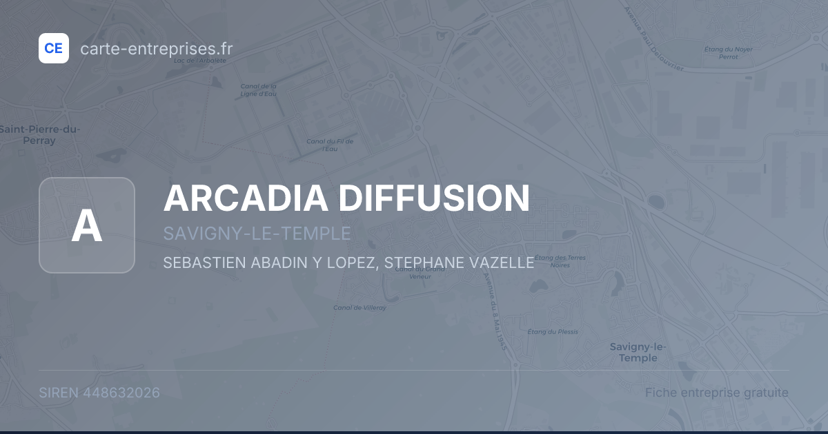 ARCADIA DIFFUSION — 448632026 — fiche entreprise