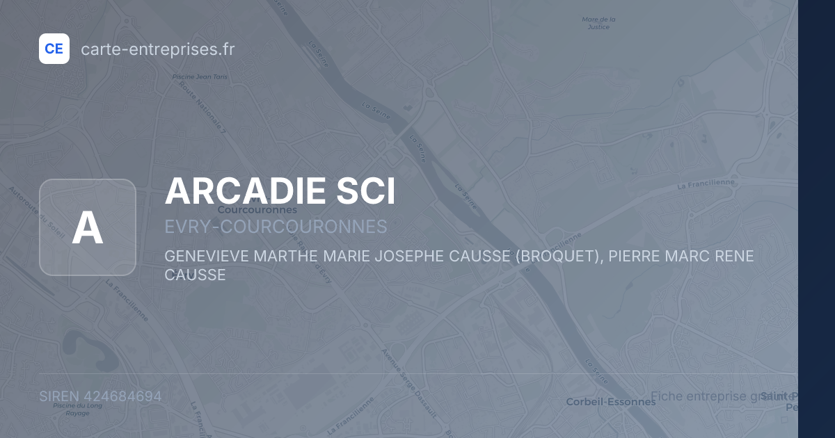 ARCADIE SCI — 424684694 — fiche entreprise