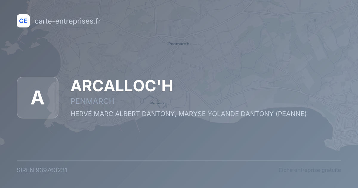 ARCALLOC'H — 939763231 — fiche entreprise