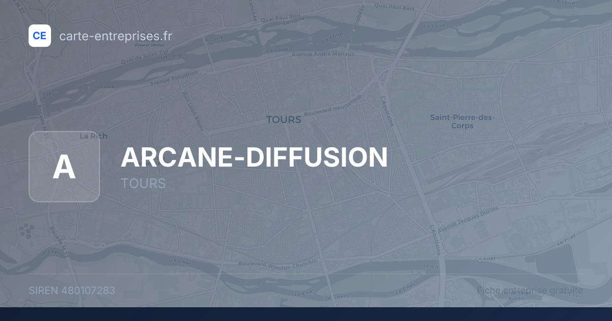 ARCANE-DIFFUSION — 480107283 — fiche entreprise