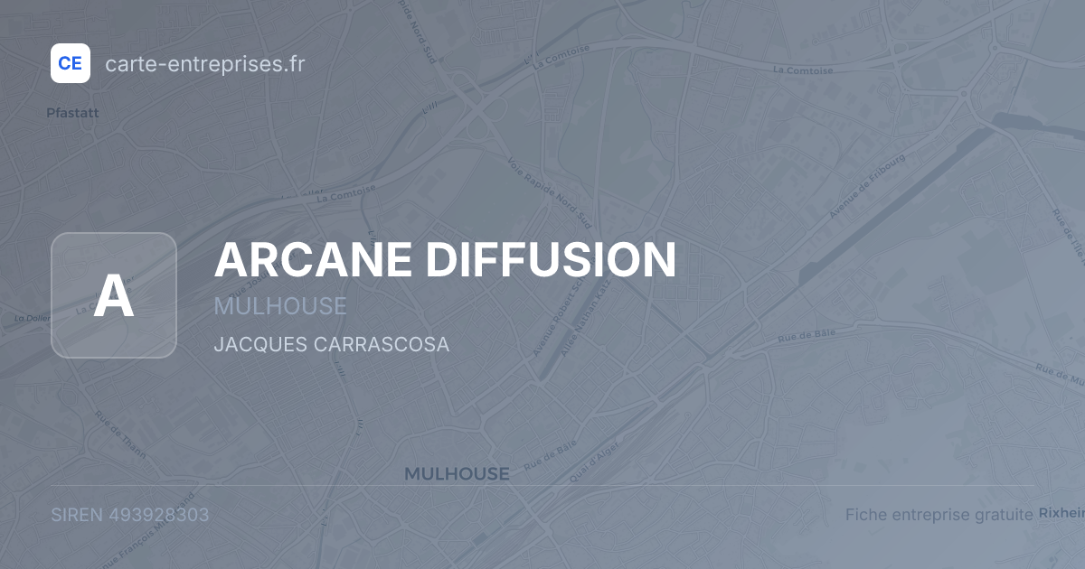 ARCANE DIFFUSION — 493928303 — fiche entreprise