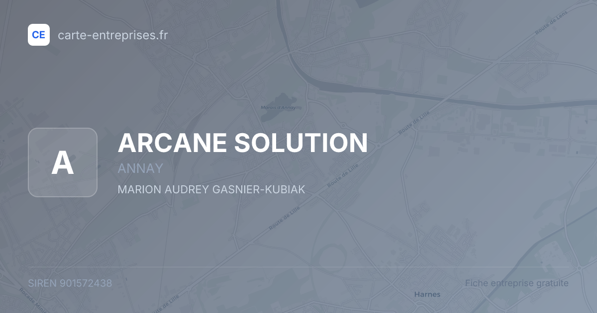 ARCANE SOLUTION — 901572438 — fiche entreprise