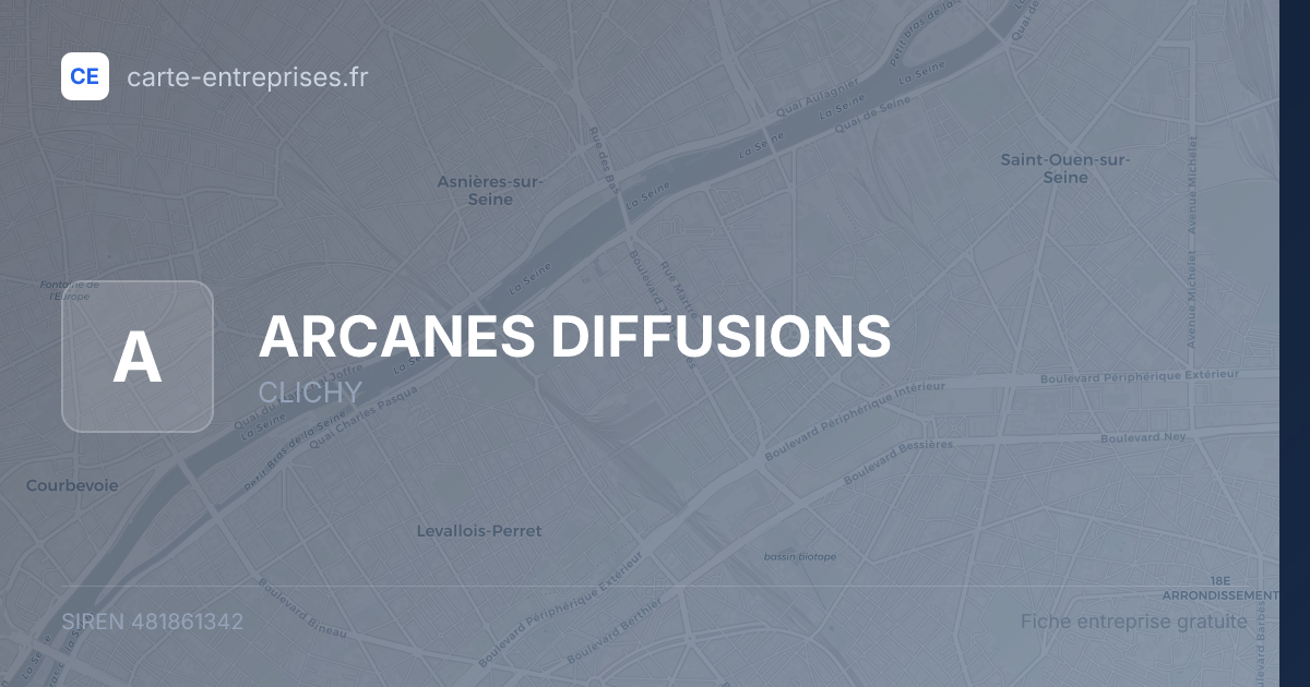 ARCANES DIFFUSIONS — 481861342 — fiche entreprise