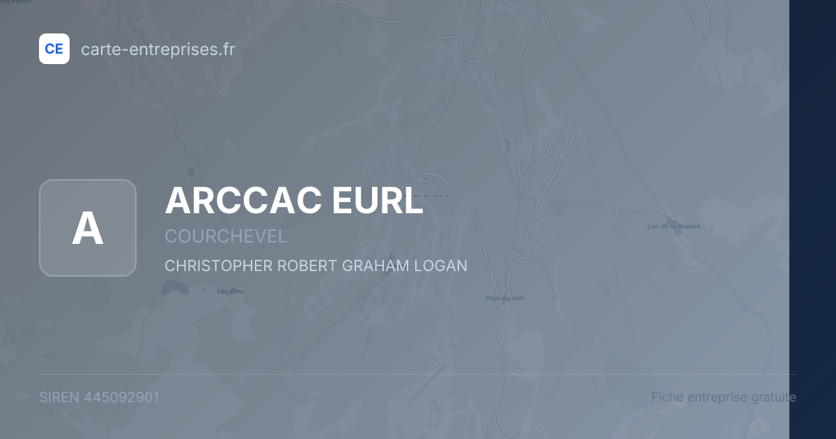 ARCCAC EURL — 445092901 — fiche entreprise