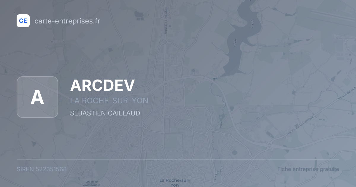 ARCDEV — 522351568 — fiche entreprise