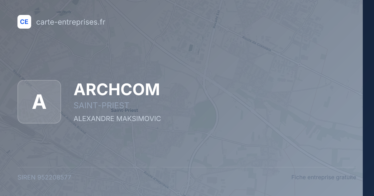 ARCHCOM — 952208577 — fiche entreprise