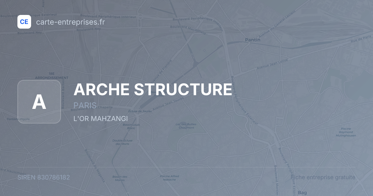 ARCHE STRUCTURE — 830786182 — fiche entreprise