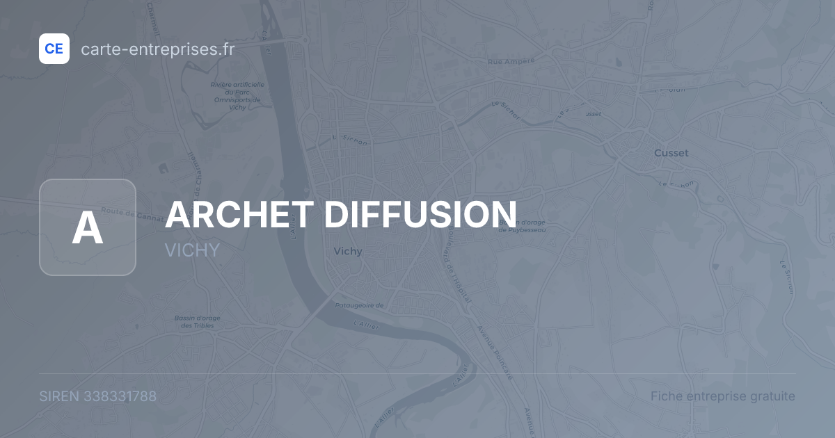 ARCHET DIFFUSION — 338331788 — fiche entreprise