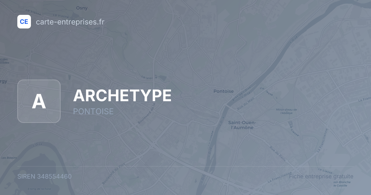 ARCHETYPE — 348554460 — fiche entreprise
