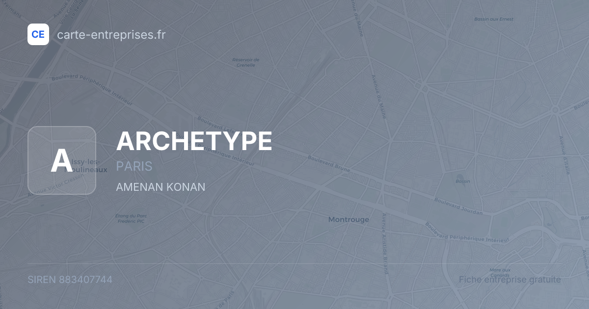 ARCHETYPE — 883407744 — fiche entreprise