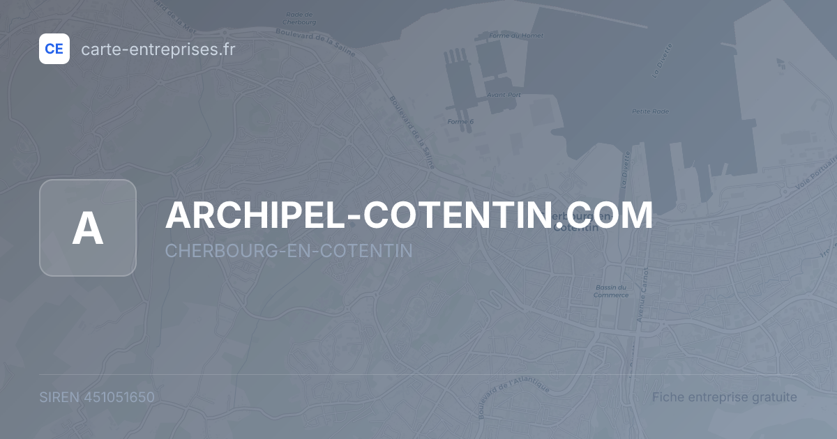 ARCHIPEL-COTENTIN.COM — 451051650 — fiche entreprise