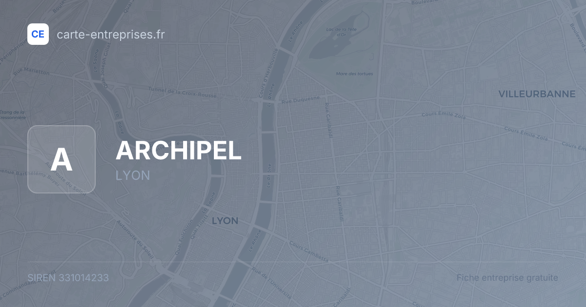 ARCHIPEL — 331014233 — fiche entreprise