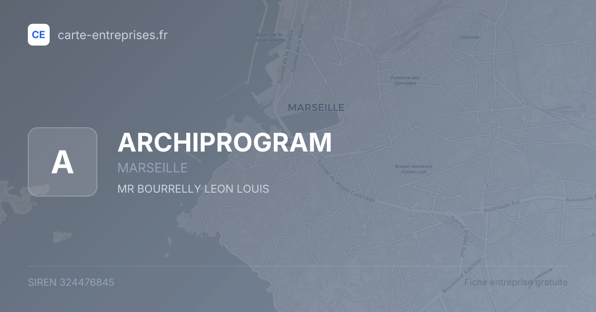 ARCHIPROGRAM — 324476845 — fiche entreprise