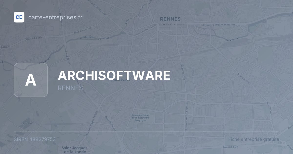 ARCHISOFTWARE — 488279753 — fiche entreprise