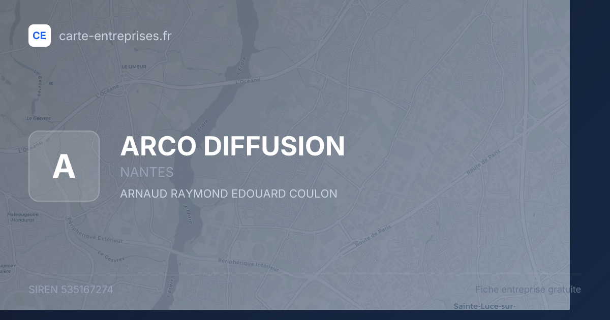 ARCO DIFFUSION — 535167274 — fiche entreprise
