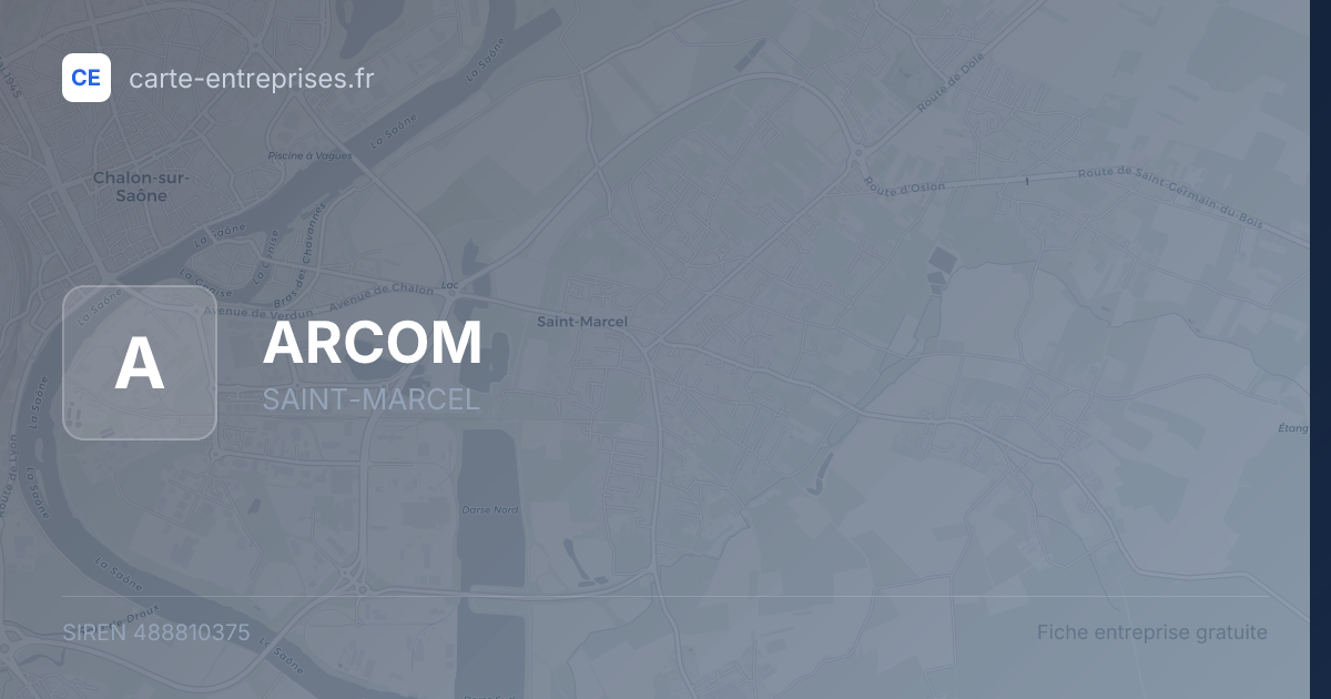 ARCOM — 488810375 — fiche entreprise