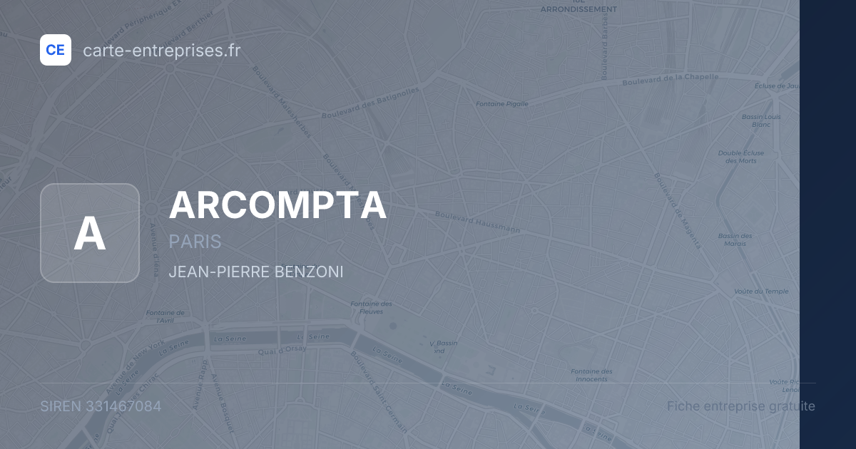ARCOMPTA — 331467084 — fiche entreprise