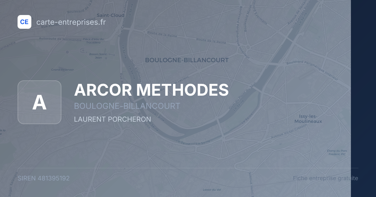 ARCOR METHODES — 481395192 — fiche entreprise