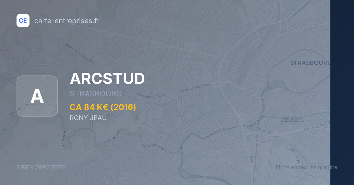 ARCSTUD — 799217070 — fiche entreprise