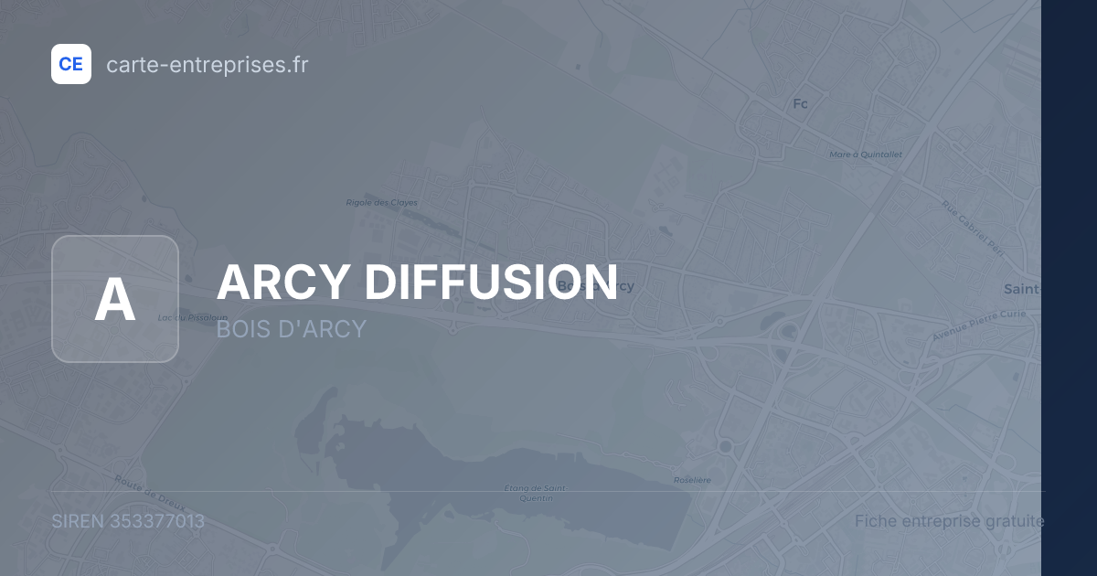 ARCY DIFFUSION — 353377013 — fiche entreprise