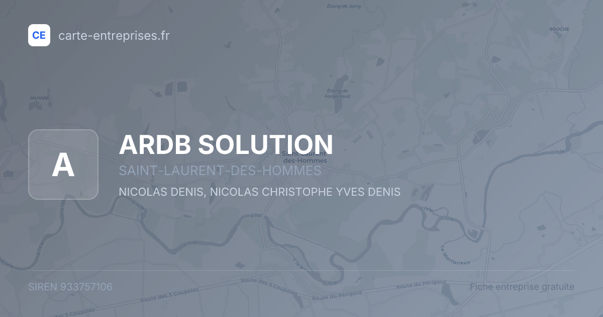 ARDB SOLUTION — 933757106 — fiche entreprise