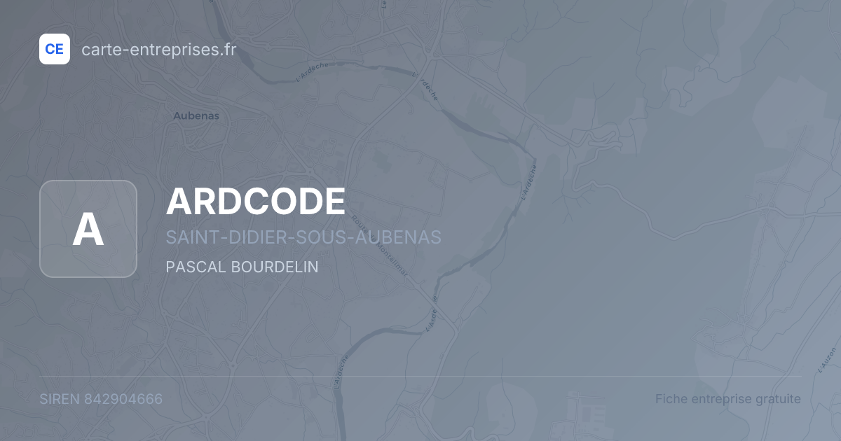 ARDCODE — 842904666 — fiche entreprise