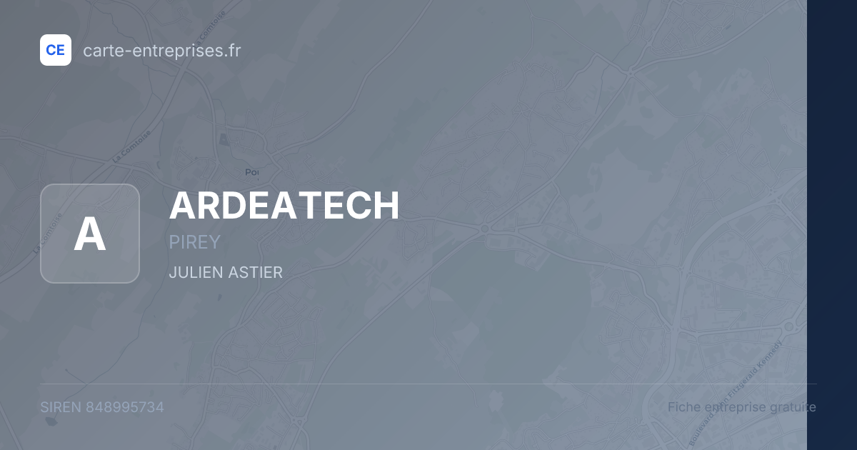 ARDEATECH — 848995734 — fiche entreprise