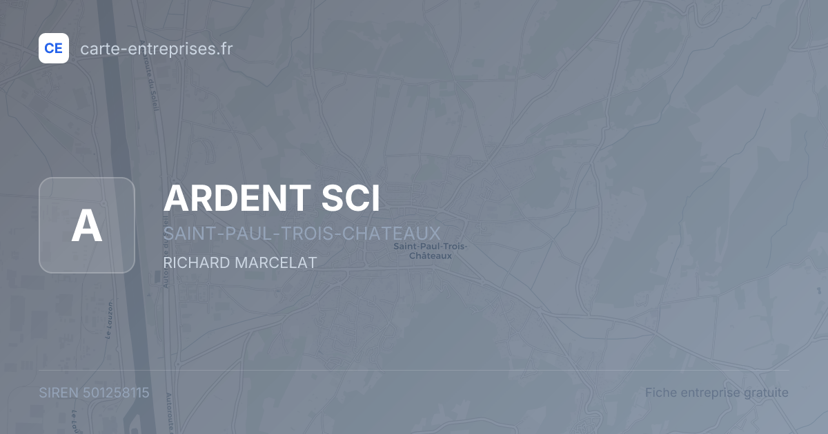 ARDENT SCI — 501258115 — fiche entreprise