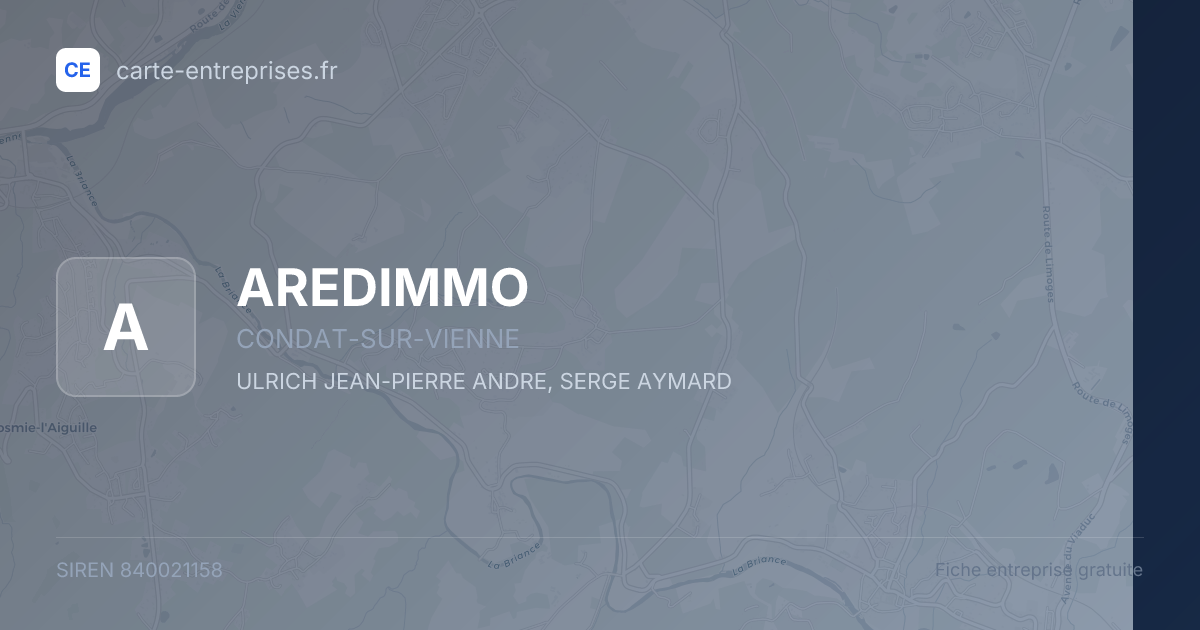 AREDIMMO — 840021158 — fiche entreprise