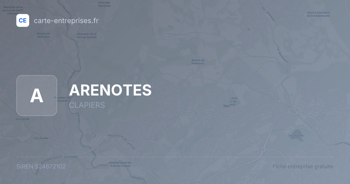 ARENOTES — 524672102 — fiche entreprise