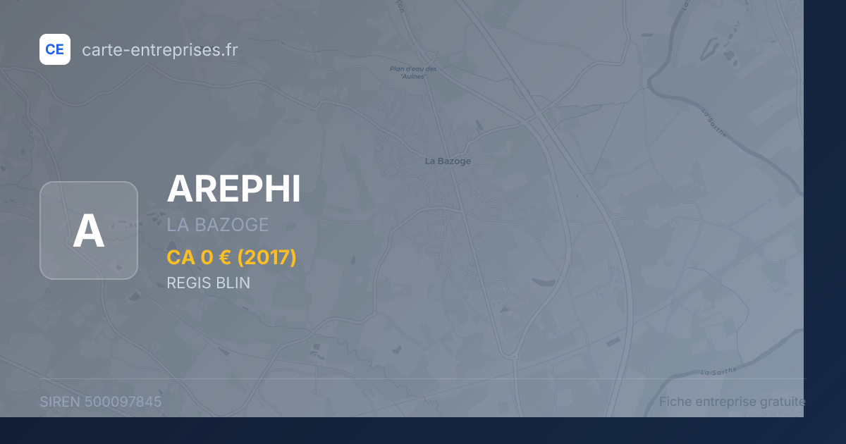 AREPHI — 500097845 — fiche entreprise