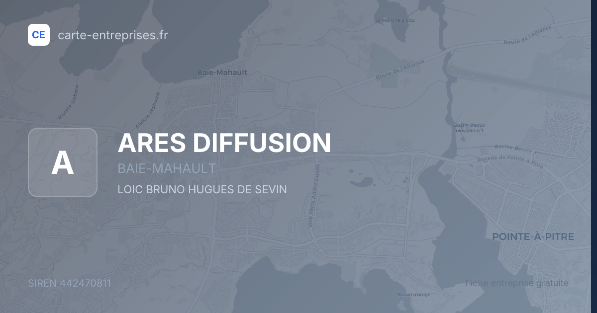 ARES DIFFUSION — 442470811 — fiche entreprise