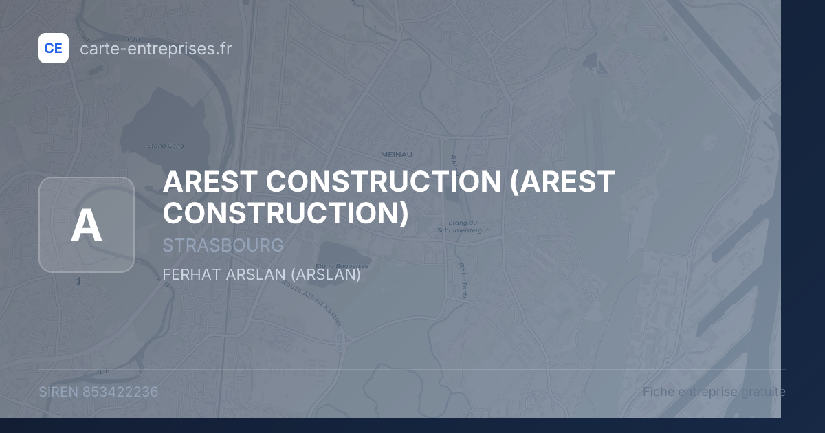 AREST CONSTRUCTION — 853422236 — fiche entreprise
