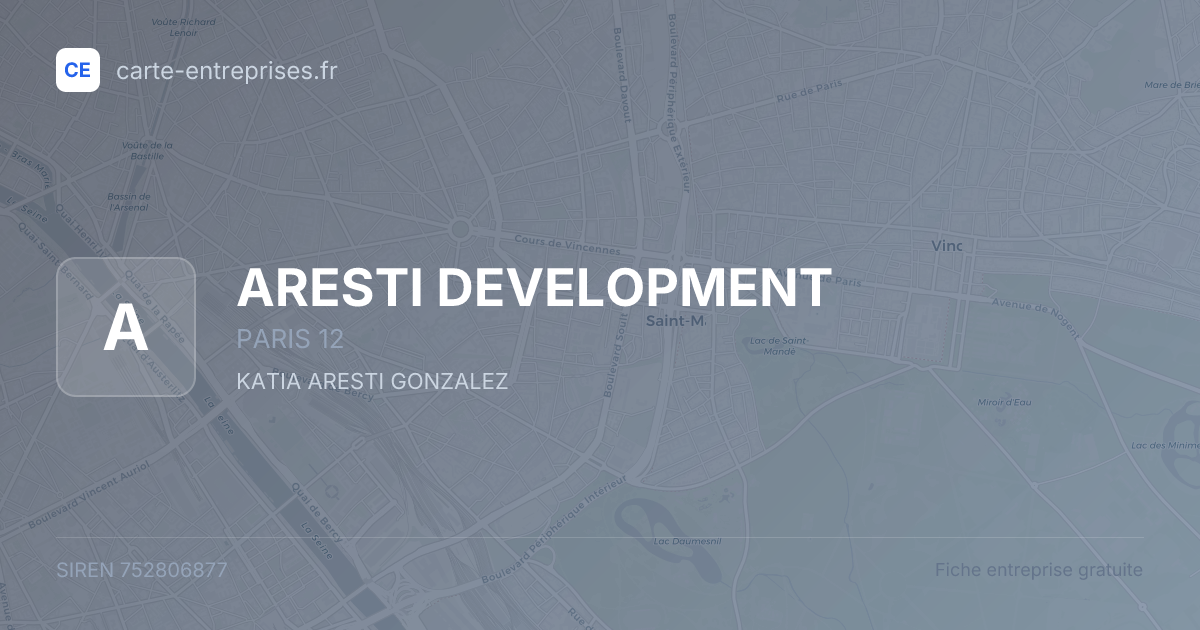 ARESTI DEVELOPMENT — 752806877 — fiche entreprise