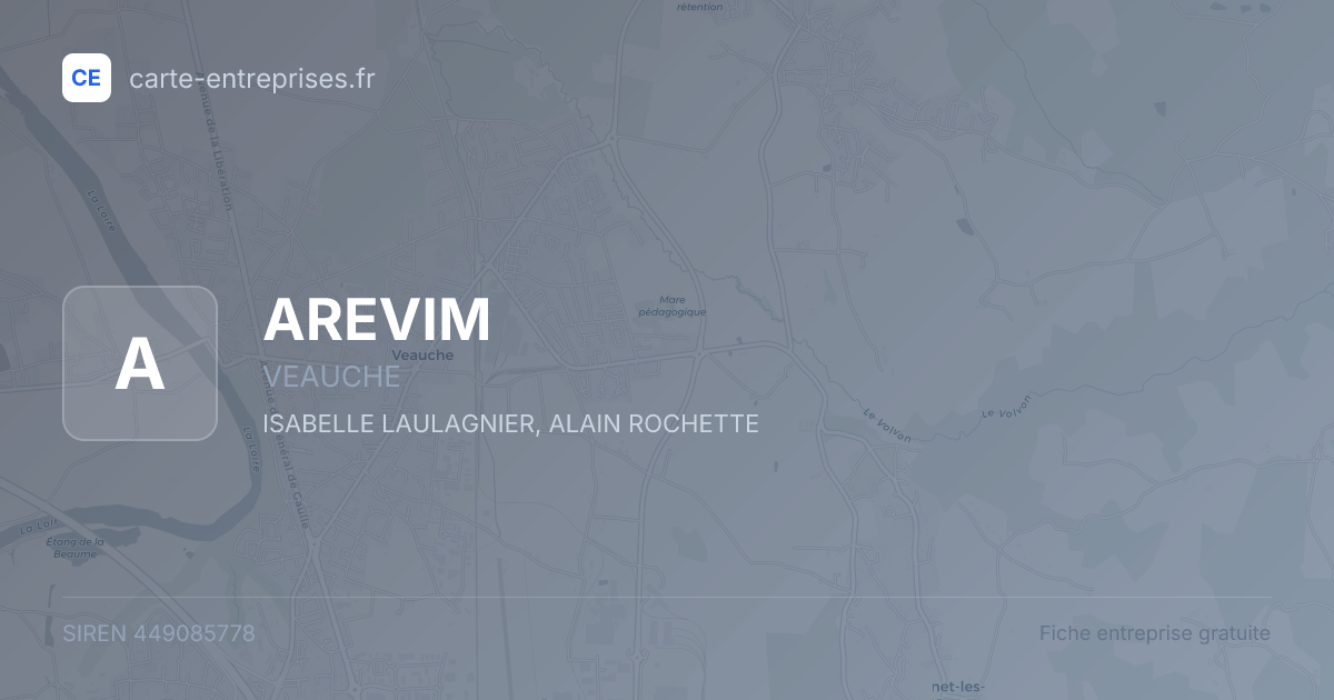AREVIM — 449085778 — fiche entreprise