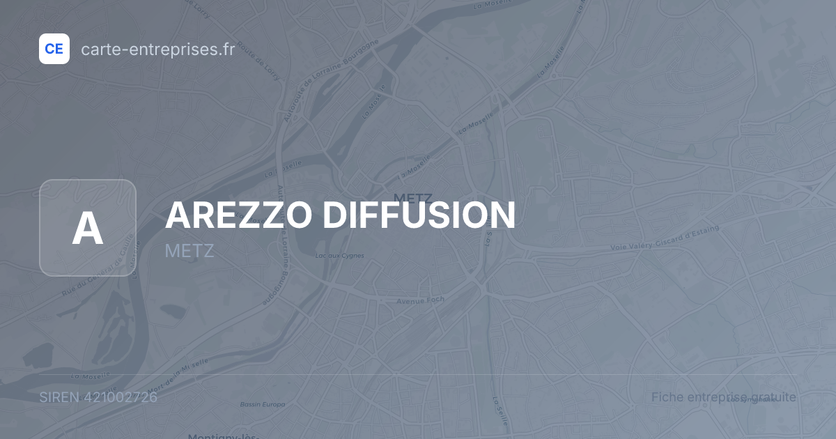 AREZZO DIFFUSION — 421002726 — fiche entreprise