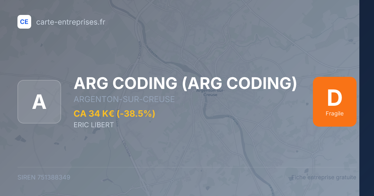 ARG CODING — 751388349 — fiche entreprise