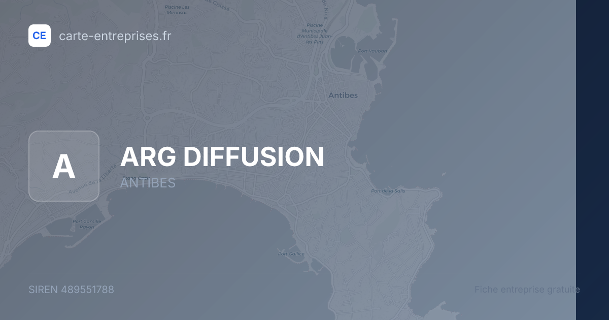 ARG DIFFUSION — 489551788 — fiche entreprise