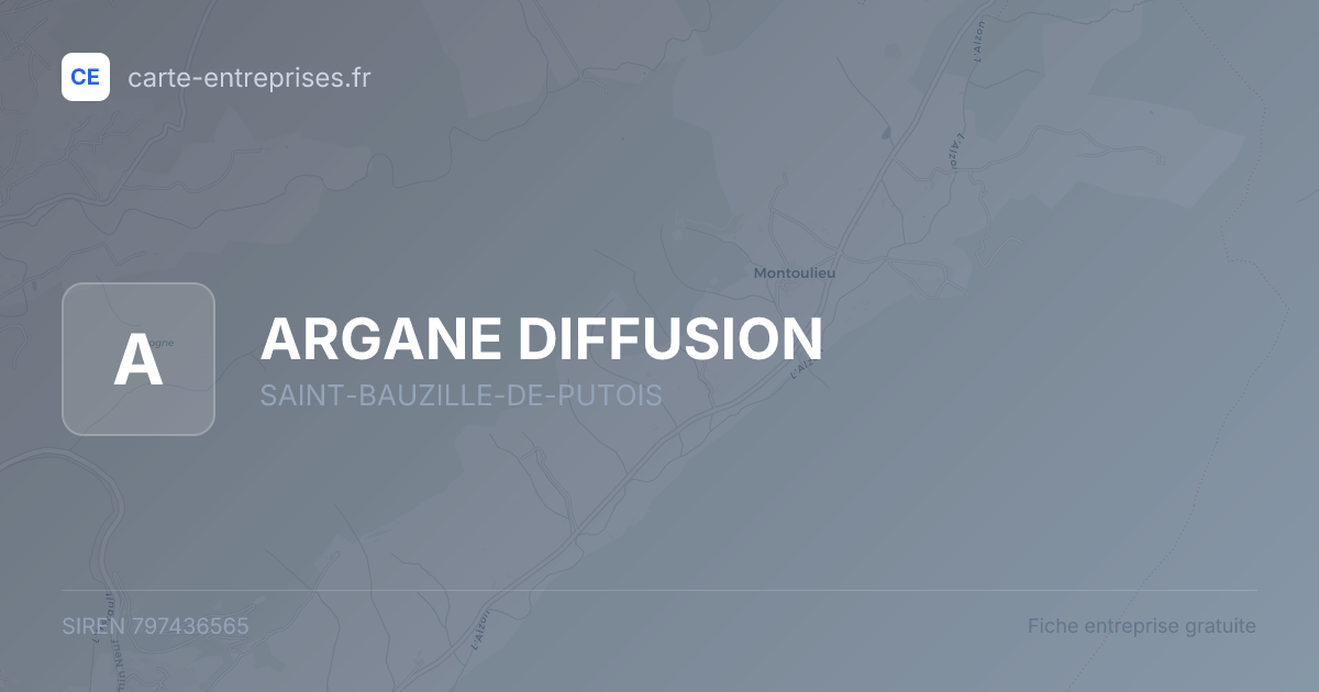 ARGANE DIFFUSION — 797436565 — fiche entreprise