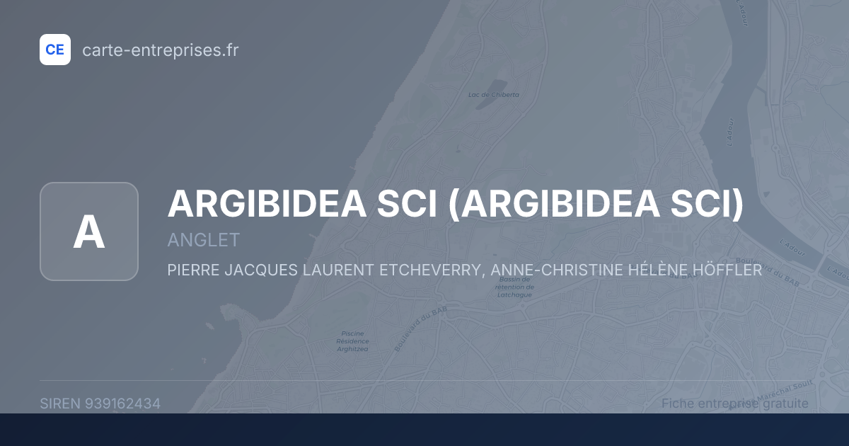 ARGIBIDEA SCI — 939162434 — fiche entreprise